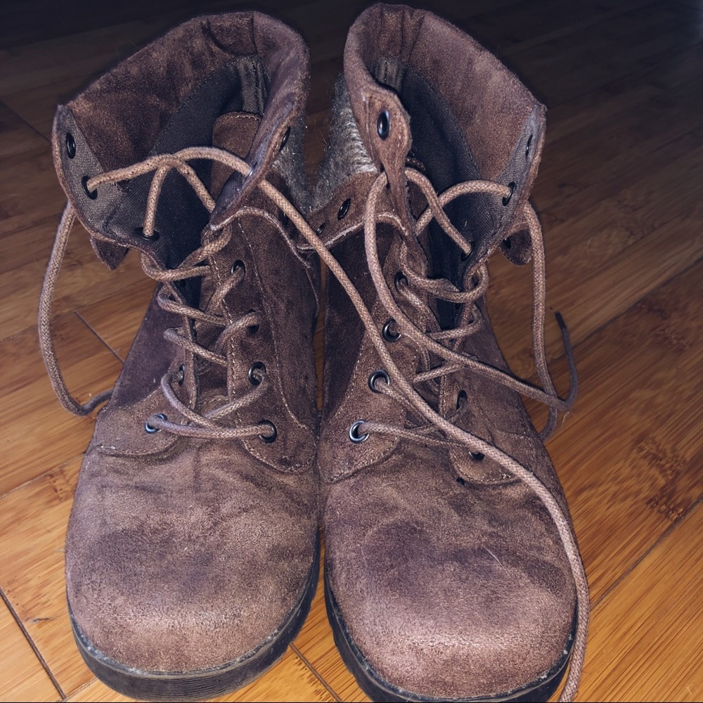 Brown Combat Boots